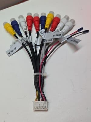 18 Pin Pre-Amp/Video AV Input Output & Camera Cable Connector Plug for XDCPA10BT - Thumbnail 4