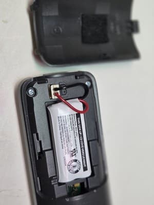 AT&T EL52319 EL52219 EL52119 Replacement White Silver Handset with Battery - Thumbnail 5