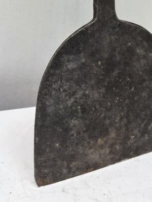 Antique 18th century American hand forged Wrought Iron Salamander W/Shepard Hook - Thumbnail 3
