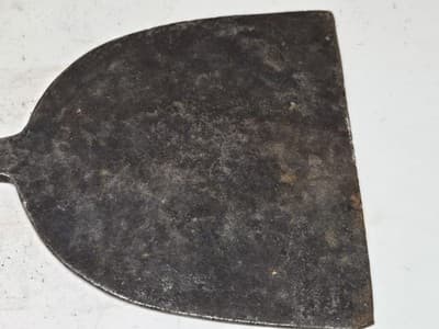 Antique 18th century American hand forged Wrought Iron Salamander W/Shepard Hook - Thumbnail 8