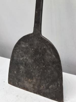 Antique 18th century American hand forged Wrought Iron Salamander W/Shepard Hook - Thumbnail 4