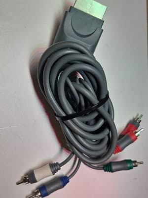 React Xbox 360 Component HD AV Cable HDTV Switch RCA 5-Plug Gray - Thumbnail 2