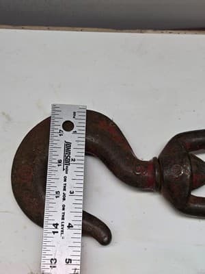 Vintage Swivel Hook; rigging, marine- hoisting hook, Makers Mark Unidentified - Thumbnail 12