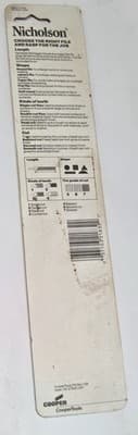 VINTAGE NICHOLSON 21832 8" BLACK DIAMOND MILL FILE BRAND NEW - MADE IN THE USA! - Thumbnail 4