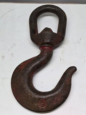 Vintage Swivel Hook; rigging, marine- hoisting hook, Makers Mark Unidentified - Thumbnail 2