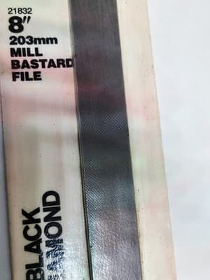 VINTAGE NICHOLSON 21832 8" BLACK DIAMOND MILL FILE BRAND NEW - MADE IN THE USA! - Thumbnail 3