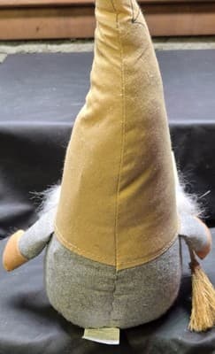 HALLOWEEN THEME WEIGHTED FABRIC GNOME 13.5” TALL - Thumbnail 3