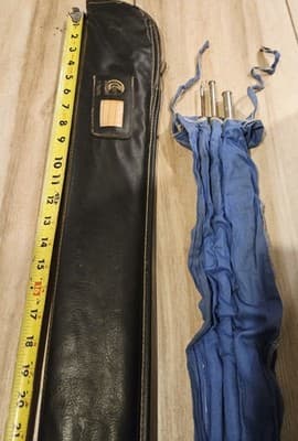 Vintage Herter's RB6HO 8'6" Fly Fishing Rod 3-Piece Fiberglass Sock Kolpin Case - Thumbnail 7
