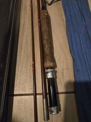 Vintage Herter's RB6HO 8'6" Fly Fishing Rod 3-Piece Fiberglass Sock Kolpin Case - Thumbnail 13