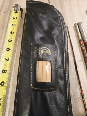 Vintage Herter's RB6HO 8'6" Fly Fishing Rod 3-Piece Fiberglass Sock Kolpin Case - Thumbnail 6