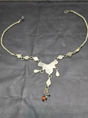 vintage Logar tribal Lapis Lazuli cultural nomads style wedding necklace 52005 - Thumbnail 3