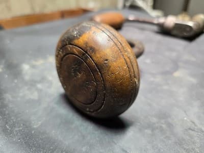 Antique Hand Drill Wood Steel Unbranded Metal Woodworking Craftsman Old Shop￼￼ - Thumbnail 4