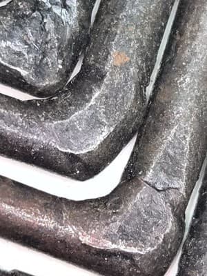 Vintage Hammered Hand Forged Black Wrought Iron L Shaped Screw Hooks Lot Of 18 - Thumbnail 9
