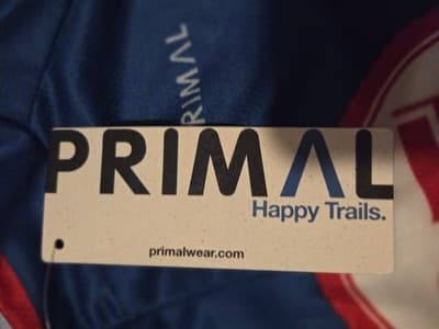Primal Cycling Jersey Mens Medium M Tour de Cure Blue Red New NWT - Thumbnail 4