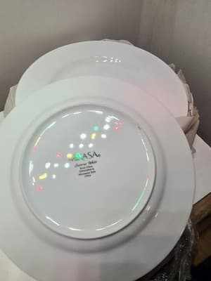 SET OF 6 MIKASA LUCERNE WHITE SALAD PLATE - 9” CERP2-679 - Thumbnail 2