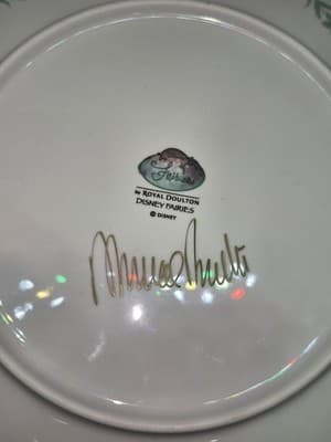 New Rare Disney Fairies by Royal Doulton 3 Piece Set Mug/Plate/Bowl *Hand Signed - Thumbnail 7