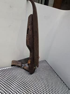 Antique Colonial American Curled Toe Metal & Wood Ice Skate Mid 17th Century - Thumbnail 14