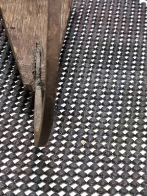 Antique Colonial American Curled Toe Metal & Wood Ice Skate Mid 17th Century - Thumbnail 7