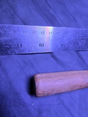 VINTAGE BRICKLAYERS POINTING TROWEL WITH WOODEN HANDLE - VERY WELL PRESERVED - Thumbnail 3