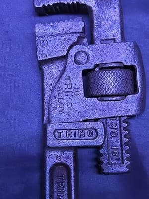 Vintage Trimo 10" Drop Forged Monkey Wrench Trimont Mfg Co. Roxbury, Mass USA - Thumbnail 3