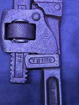 Vintage Trimo 10" Drop Forged Monkey Wrench Trimont Mfg Co. Roxbury, Mass USA - Thumbnail 6