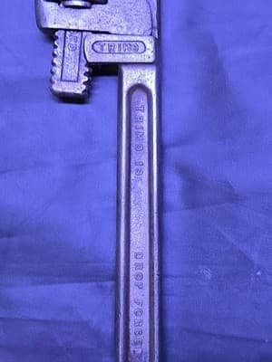 Vintage Trimo 10" Drop Forged Monkey Wrench Trimont Mfg Co. Roxbury, Mass USA - Thumbnail 7