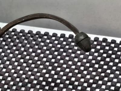 Antique Colonial American Curled Toe Metal & Wood Ice Skate Mid 17th Century - Thumbnail 22