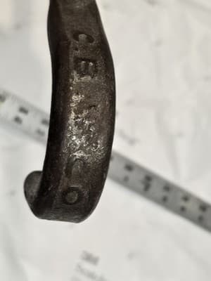 Antique CBT Co Refrigerator Car Hatch Hook,embossed Great Condition - Very RARE - Thumbnail 2