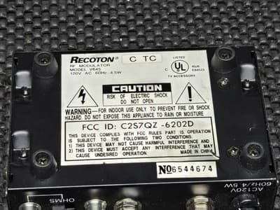 RECOTON RF Modulator V647 Builtin Power Cord - Thumbnail 2