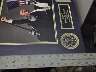 PRESIDENT DONALD J TRUMP 18.25"x14.5" DTS 1/4" White PVC Print "Fight" Photo - Thumbnail 7