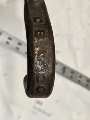 Antique CBT Co Refrigerator Car Hatch Hook,embossed Great Condition - Very RARE - Thumbnail 3