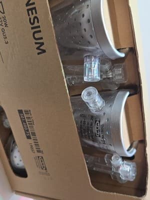 IKEA Magnesium Spot Track Light Lamp Replacement Set 5x Fixtures 501.480.75 NEW - Thumbnail 6