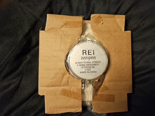 New REI 6" Cone Speaker 220026 White W/ grill 30W 4 Ohm RV Auto Home Garage - Thumbnail 7