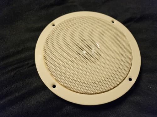 New REI 6" Cone Speaker 220026 White W/ grill 30W 4 Ohm RV Auto Home Garage - Thumbnail 6