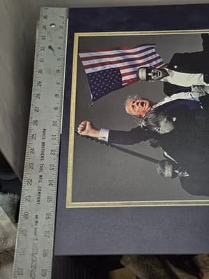 PRESIDENT DONALD J TRUMP 18.25"x14.5" DTS 1/4" White PVC Print "Fight" Photo - Thumbnail 6