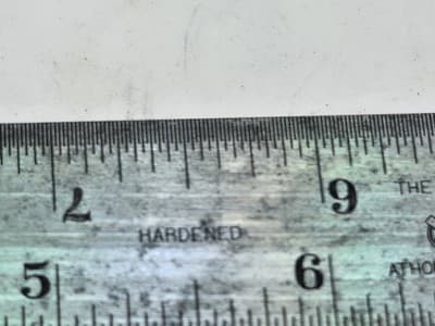 L.S.S. QCo Stamped Starrett Combination Square w/No. Protractor,12" ruler - Thumbnail 5