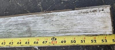 5 Reclaimed, 125 Year OLD New England BARN WOOD (4) 60"x4"x.9" & (1) 54"x4"x.9" - Thumbnail 7