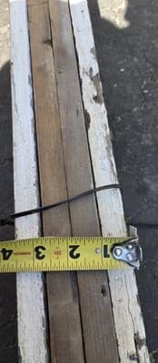 5 Reclaimed, 125 Year OLD New England BARN WOOD (4) 60"x4"x.9" & (1) 54"x4"x.9" - Thumbnail 4