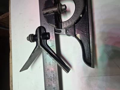 L.S.S. QCo Stamped Starrett Combination Square w/No. Protractor,12" ruler - Thumbnail 4
