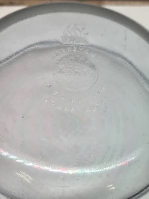 VINTAGE 1940'S PYREX FLAMEWARE Blue Tint Saucepan Bowl 832 B 7” - Thumbnail 3