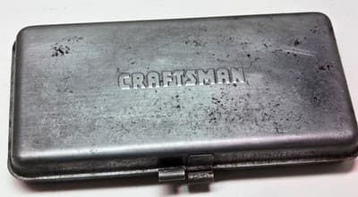 Vintage Craftsman -V- Series 1/4" Drive 14pc Ratchet Set w/Embossed Metal Case - Thumbnail 8