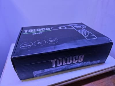 Toloco EM26 Percussion Massage Gun 10 Heads Cordless Multispeed Black - Thumbnail 3
