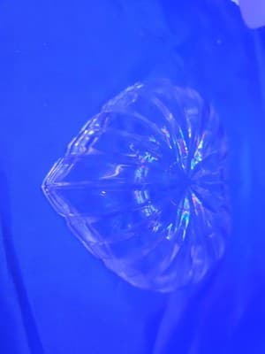 Vintage Mikasa Crystal Heart Valentine Candy Dish 6” Small Trinket Bowl - Thumbnail 3