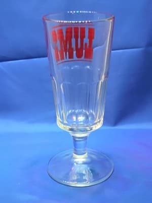Vintage Lums 1980's LUM'S FAMILY RESTAURANT 8.5" Tall Ice Cream Sundae Glass - Thumbnail 2