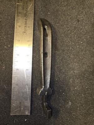 Antique Victorian Cast Iron Wood Stove Range Oven Burner Lifter Tool Pot Handle - Thumbnail 4