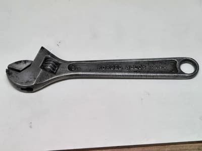 Vintage SK Wayne 8” Adjustable Wrench Defiance Ohio USA - Thumbnail 5