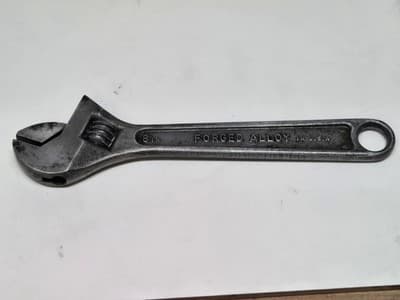 Vintage SK Wayne 8” Adjustable Wrench Defiance Ohio USA - Thumbnail 4