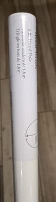 Kirsch Wood Trends 6' Solid Wood drapery pole Smooth White Finish 1-3/8"x6' - Thumbnail 4