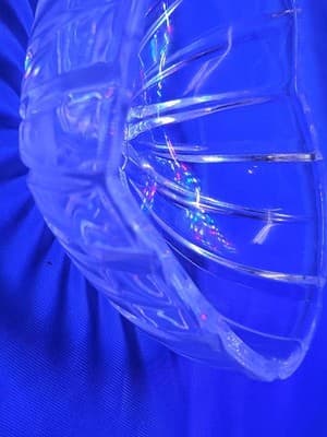 Vintage Mikasa Crystal Heart Valentine Candy Dish 6” Small Trinket Bowl - Thumbnail 4