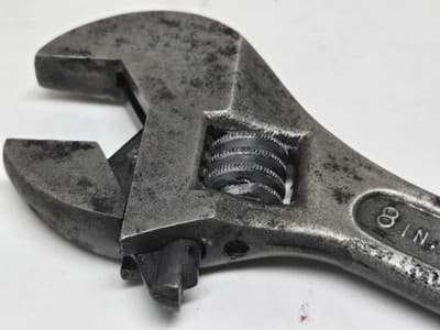 Vintage SK Wayne 8” Adjustable Wrench Defiance Ohio USA - Thumbnail 7